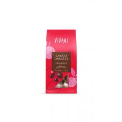 Choco dragees cranberry bio