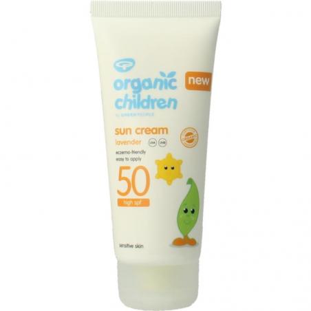 Organic children sun cream lavender SPF50