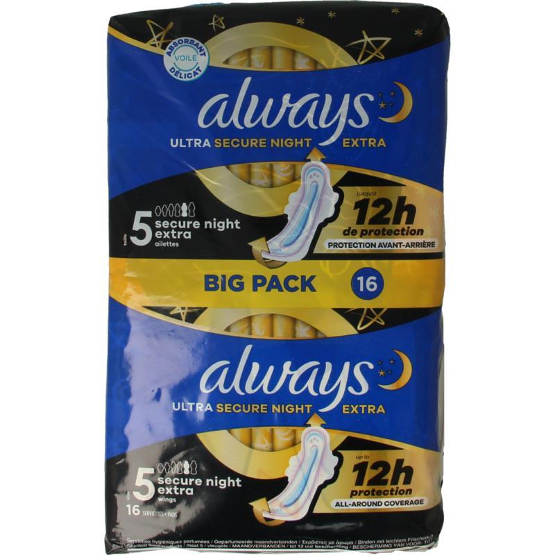 Always Maandverband night ultra secure