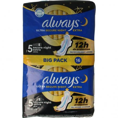 Always Maandverband night ultra secure