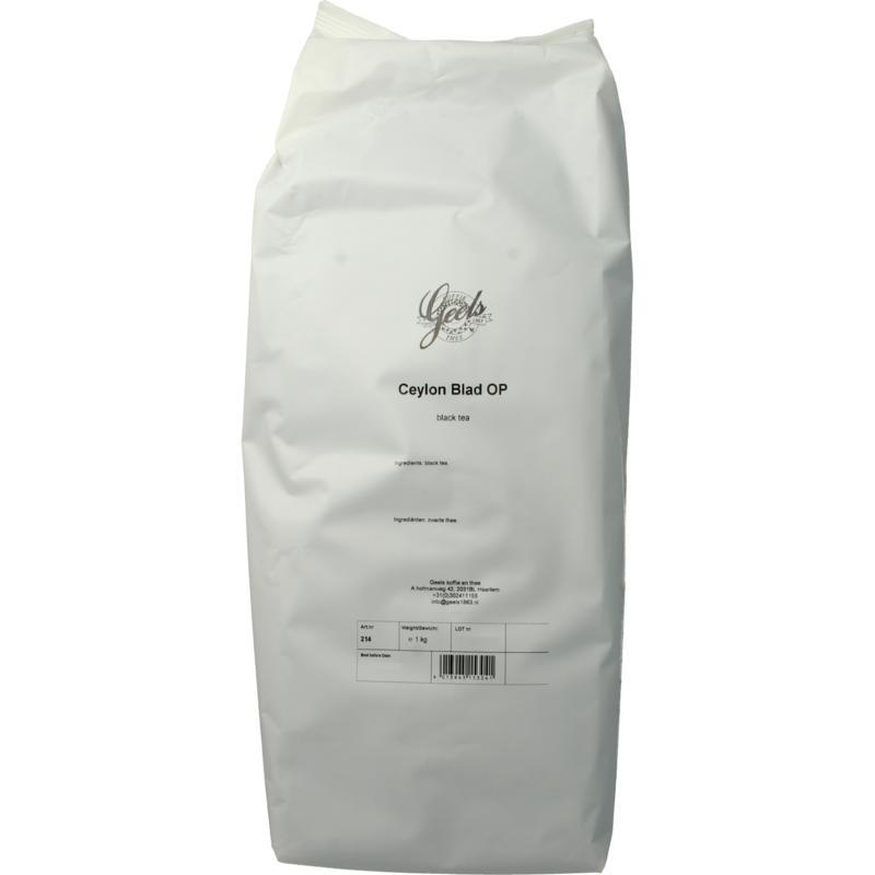 Geels Ceylon blad op