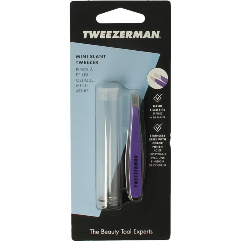 Tweezerman Mini slant tweezer blooming lilac Tweezerman Mini slant tweezer blooming lilac