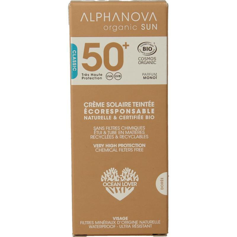 Sun gekleurde dagcreme classic vegan SPF50+ Sun gekleurde dagcreme classic vegan SPF50+