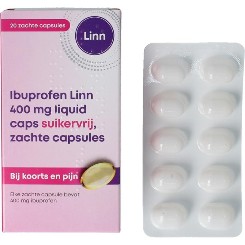 Linn Ibuprofen liquid 400mg suikervrij Linn Ibuprofen liquid 400mg suikervrij