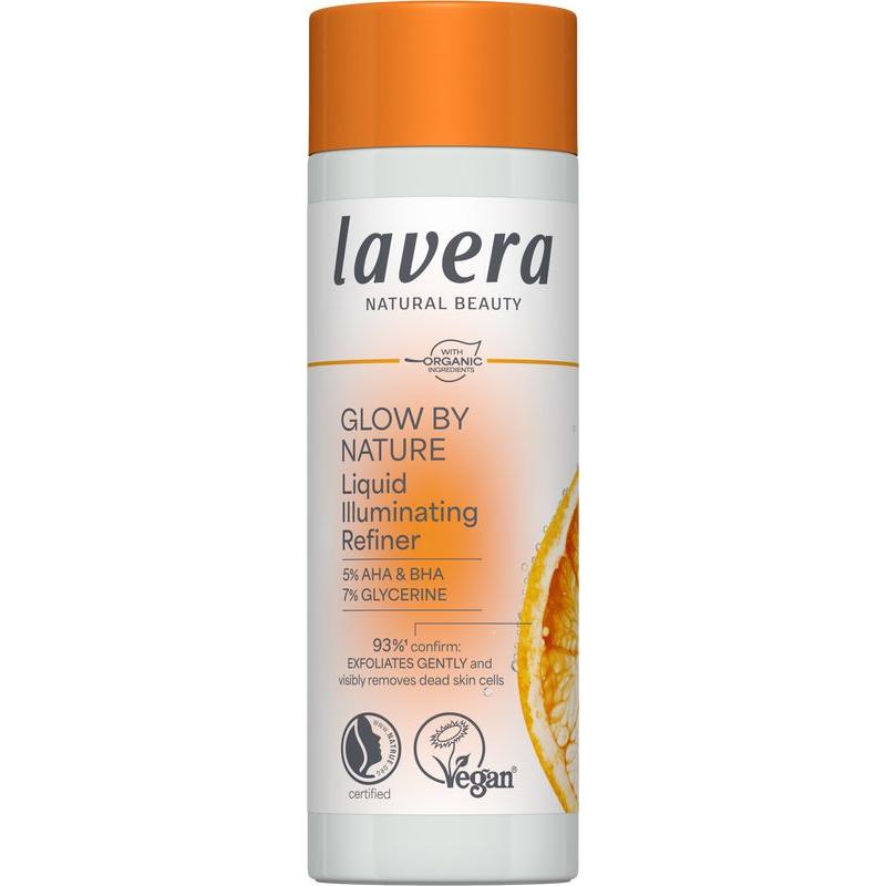 Lavera Glow liquid luminizing refining exfoliant