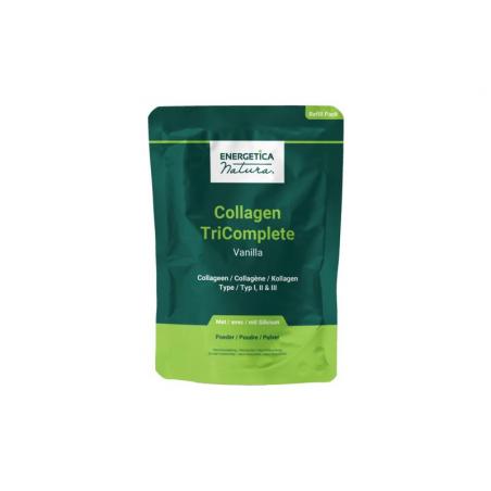 Energetica Nat Collagen tricomplete vanilla refill pack