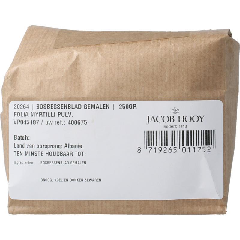 Jacob Hooy Bosbessenblad gemalen Jacob Hooy Bosbessenblad gemalen