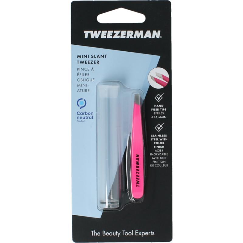 Tweezerman Mini slant tweezer neon pink Tweezerman Mini slant tweezer neon pink