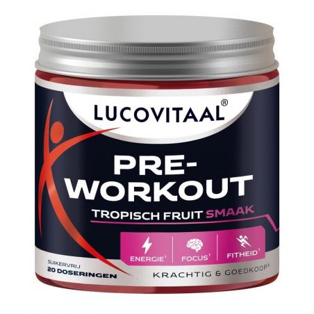 Lucovitaal pre-workout tropische fruit