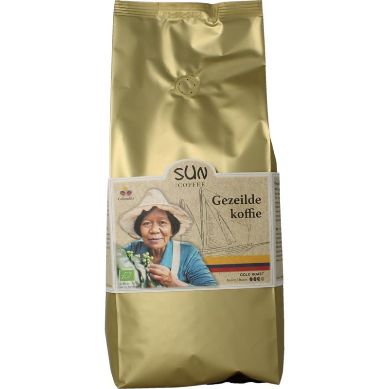 Sun Coffee gezeilde koffiebonen gold bio