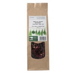 Marma hibiscus bloem gesneden