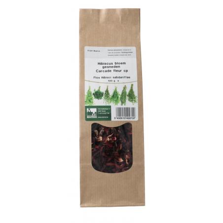 Marma hibiscus bloem gesneden