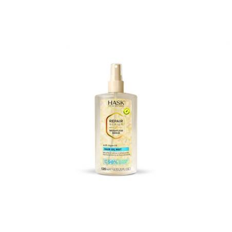 Hask r s weightl rep hair oil mist