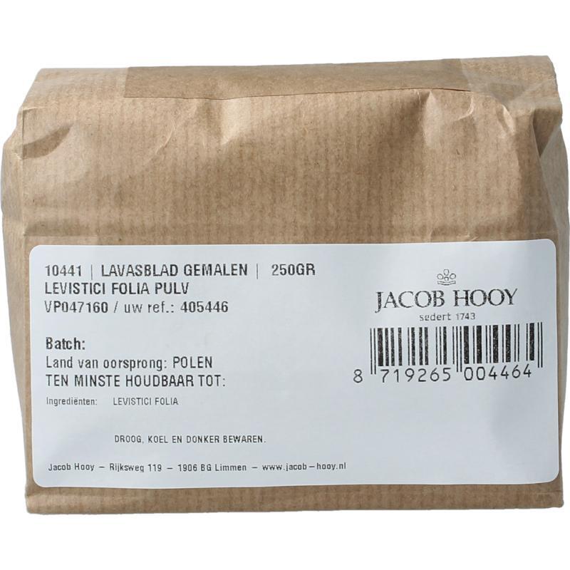 Jacob Hooy lavasblad gemalen
