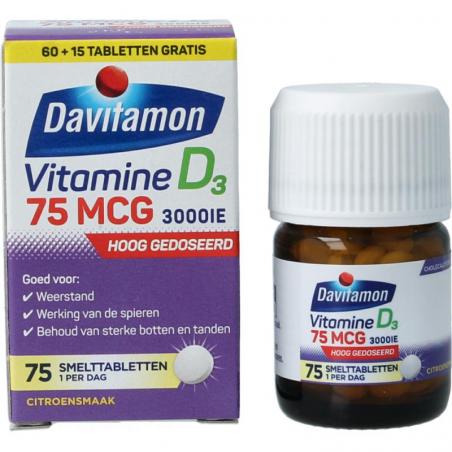 Davitamon Davitamon vit d 75mcg melttab