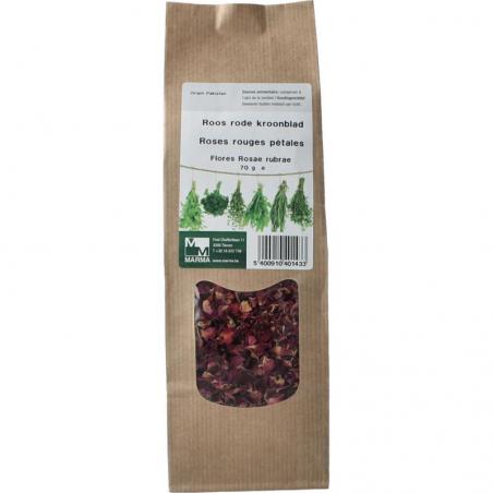 Marma roos rode kroonblad