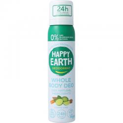 Happy Earth body deo spray cedar lime
