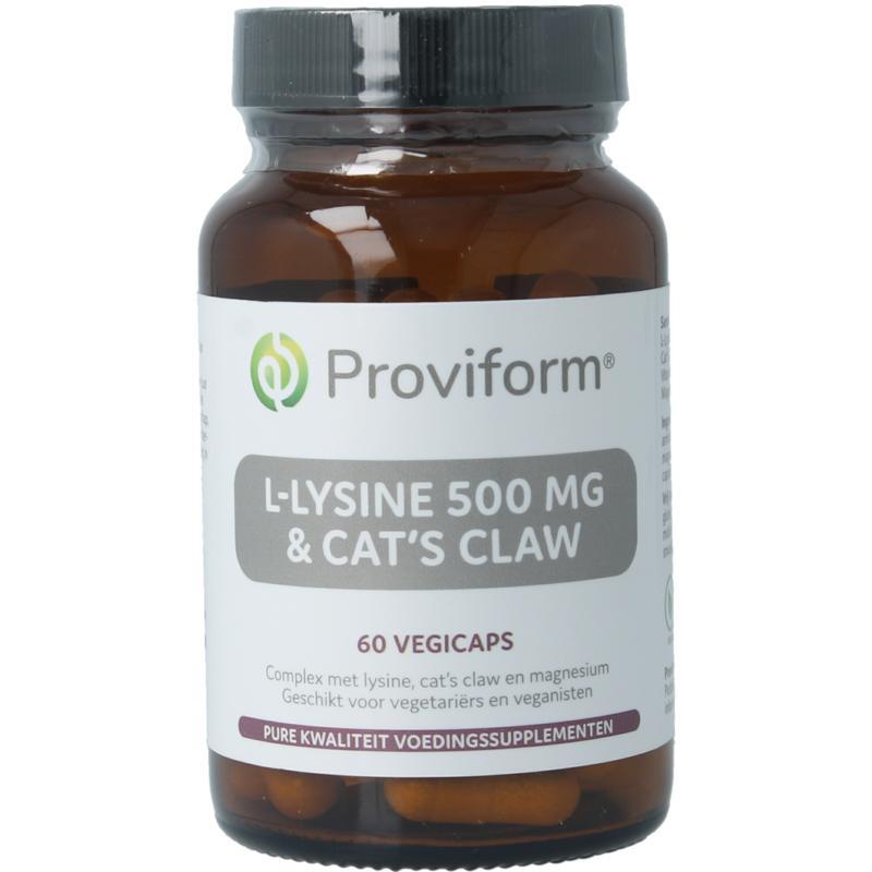 L-Lysine 500mg & cats claw