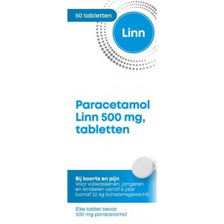 Paracetamol rond 500mg