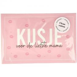 Geurkaart kusje voor de liefste mama