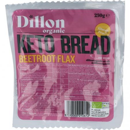 Keto brood beetroot flax seeds bio demeter