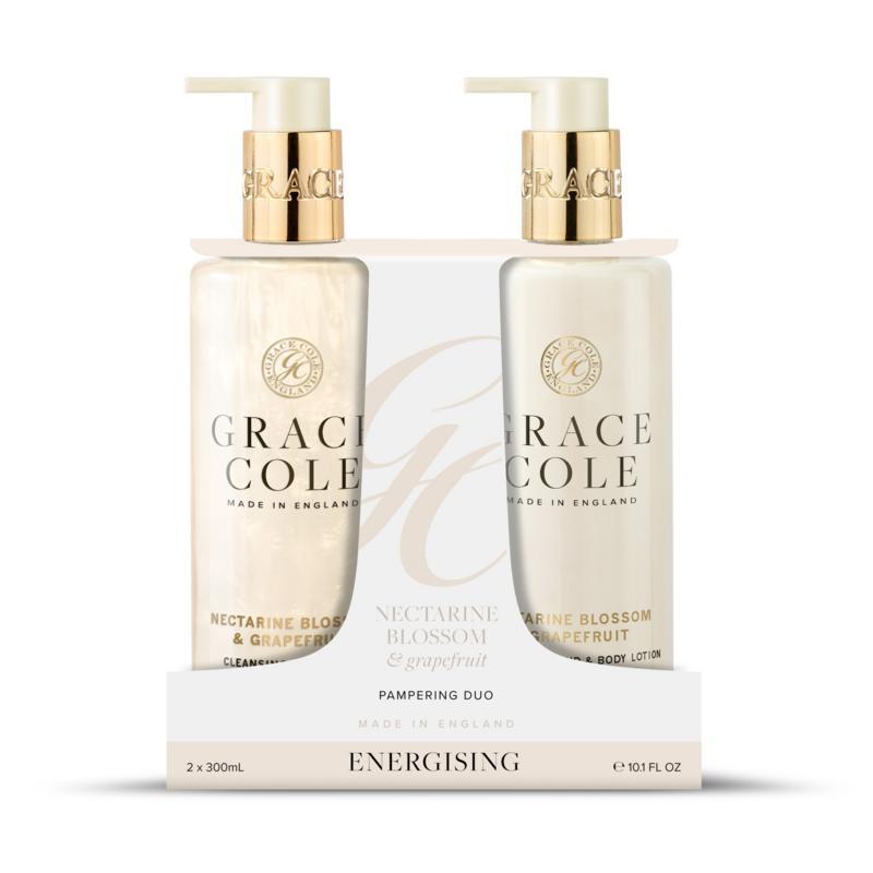Nectarine blossom & grapefruit hand care duo
