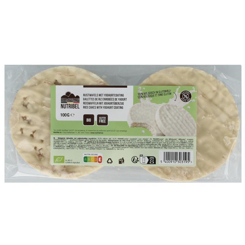 Rijstwafels yoghurt coat bio