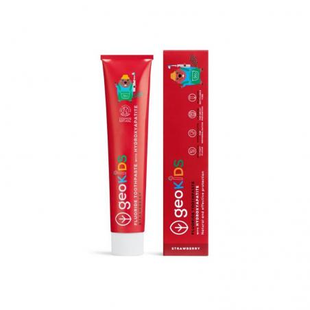 Toothpaste fluor kids strawberry tube