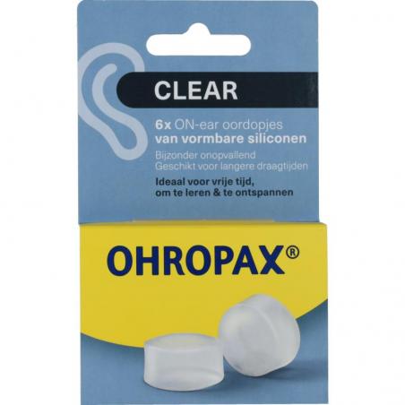 Ohropax ohropax silicon clear