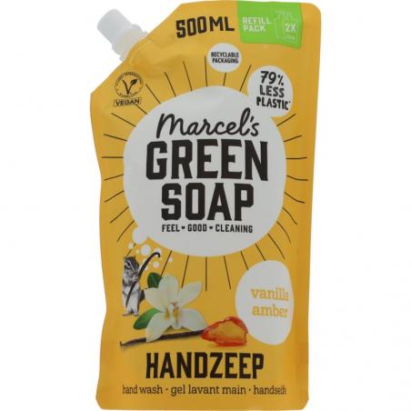 Marcel's Green Soap handzeep vanille & amber nav