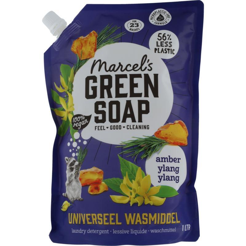 Marcel's Green Soap wasmid amber & ylang ylang nav