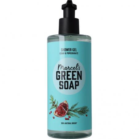 Marcel's Green Soap shower gel cedar & pomegranate