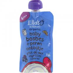 Ella's Kitchen baby bosbes+peer ontbijt 6+bio