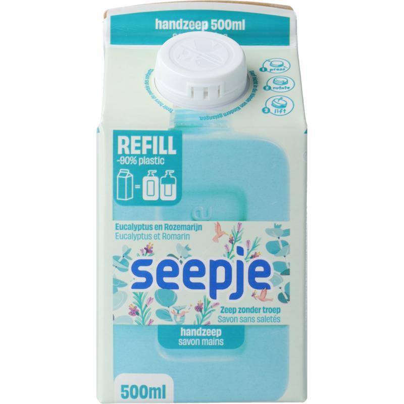 Seepje handzeep eucalyp rozema refill