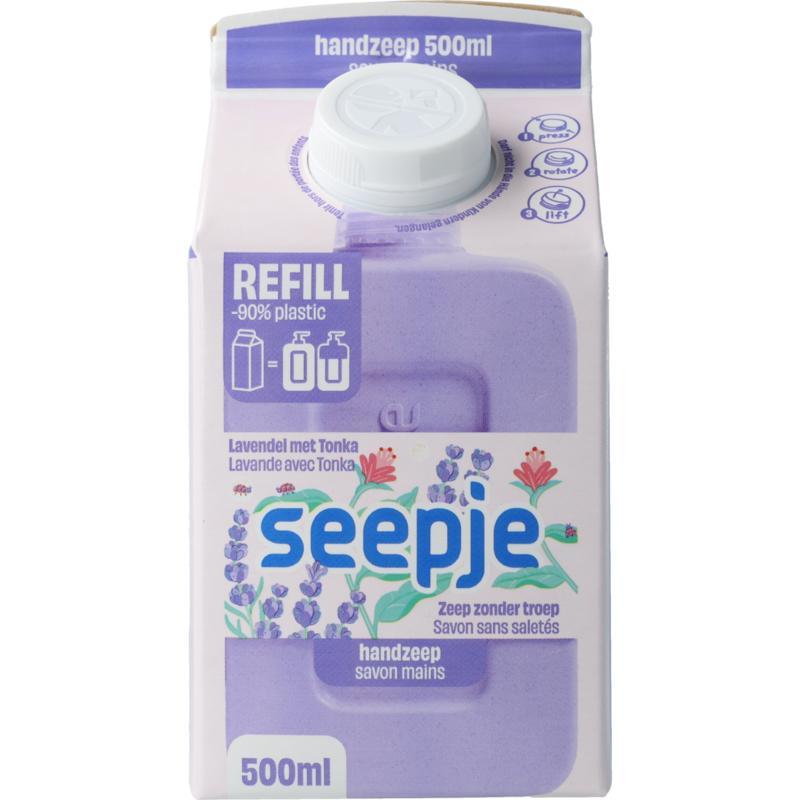 Seepje handzeep laveldel tonka refill
