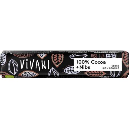 Vivani 100% cocoa + nibs
