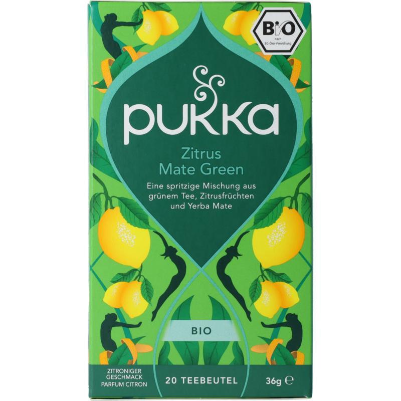 Pukka citrus yerba green