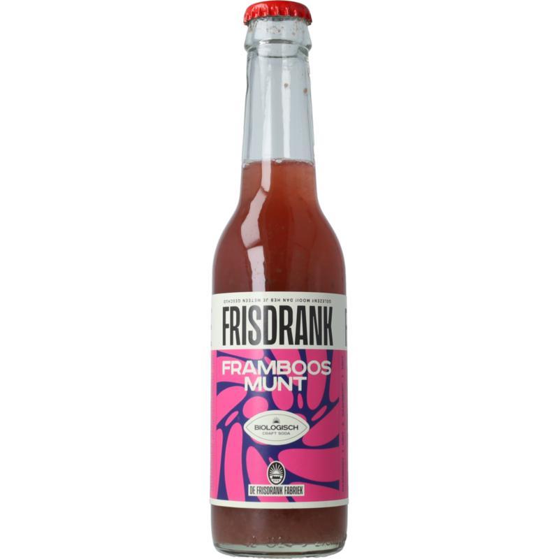 De Frisdrank Fabriek koolz h frisdr framb&munt bio