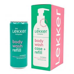 Lekker Company body wash case + refill eucal