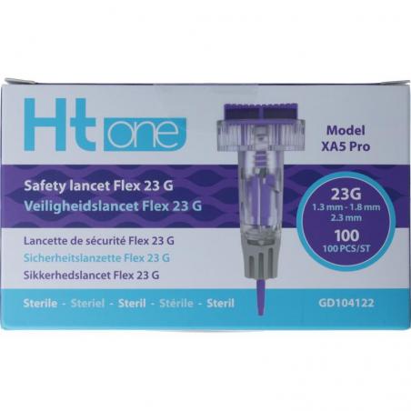 HT One veiligheidslancet flex 23g