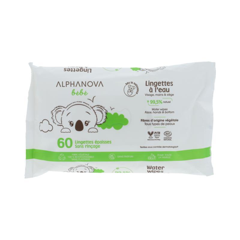 Alphanova Bebe water wipes face & hand & bott