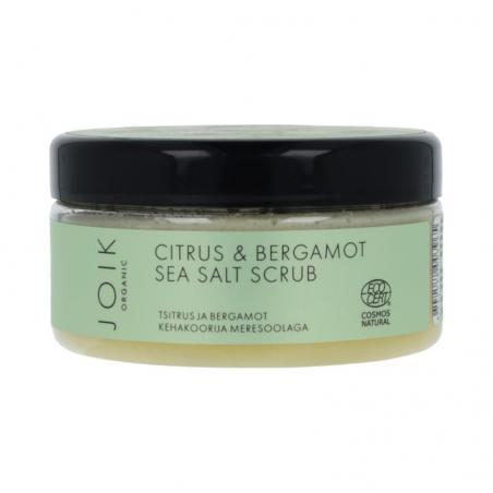 Joik Organics Citrus & bergamot sea salt scrub organic vegan