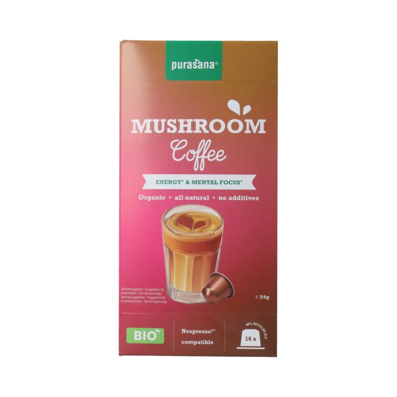 Purasana instant mushr koffie caps bio
