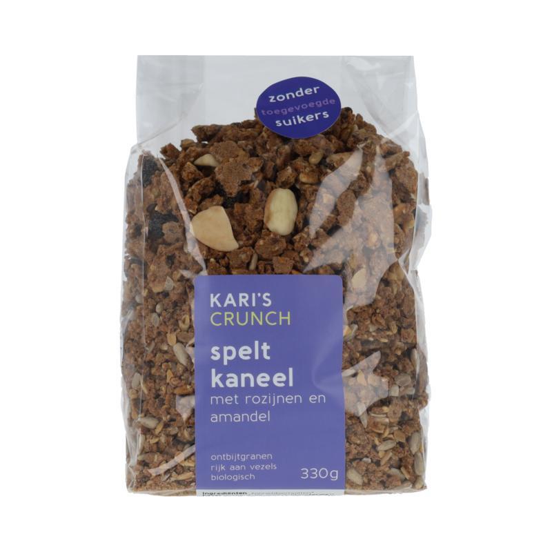 Kari's Crunch Granola spelt kaneel bio