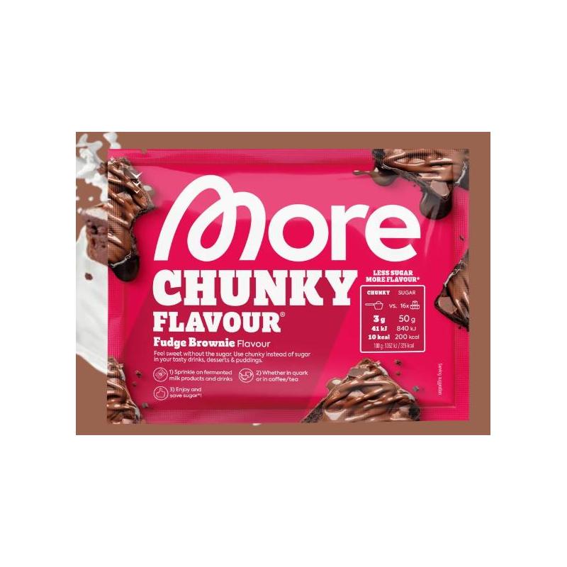More Nutrition Chunky Flavour Fudge Brownie – 90 g