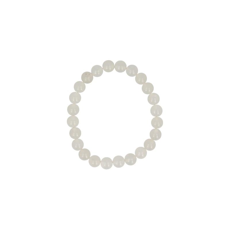 Kralenarmband jade wit 8mm