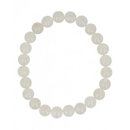 Kralenarmband jade wit 8mm