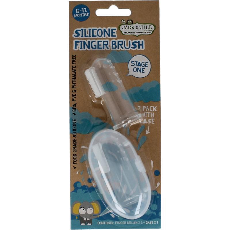Silicone finger brush
