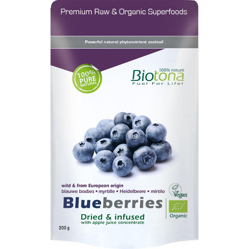 Blueberries dried infusion bio