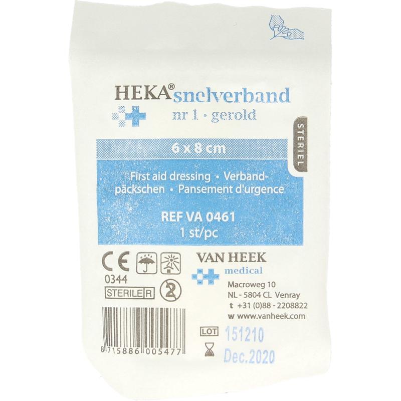 Snelverband nr. 1 6 x 8 cm steriel